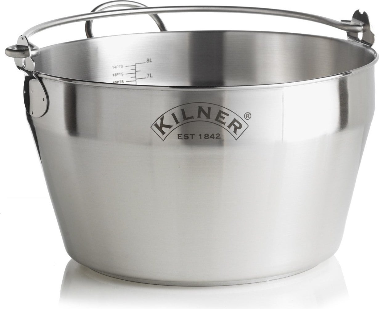Kilner Stainless Steel Maslin Jam Pan 8 Litre