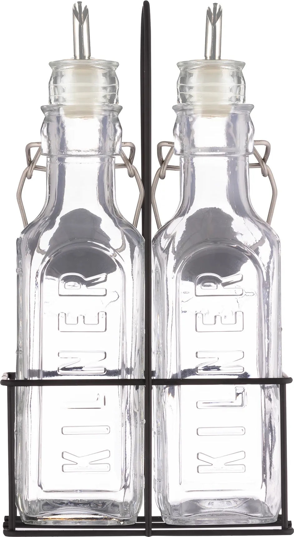 Kilner Öl- und Essigspender 2 x 300 ml auf Ständer 3 El.