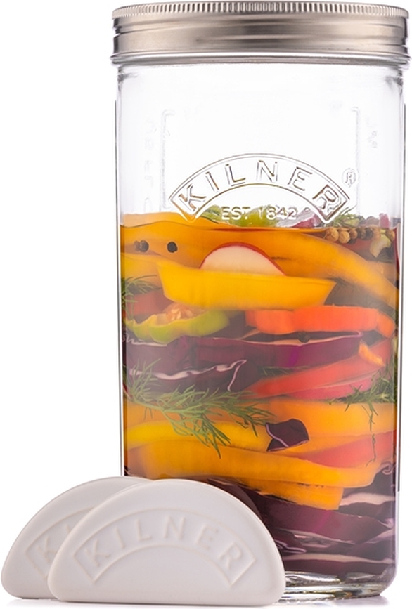 Kilner Posuda za Kiseljenje 1 L s 2 keramička utega