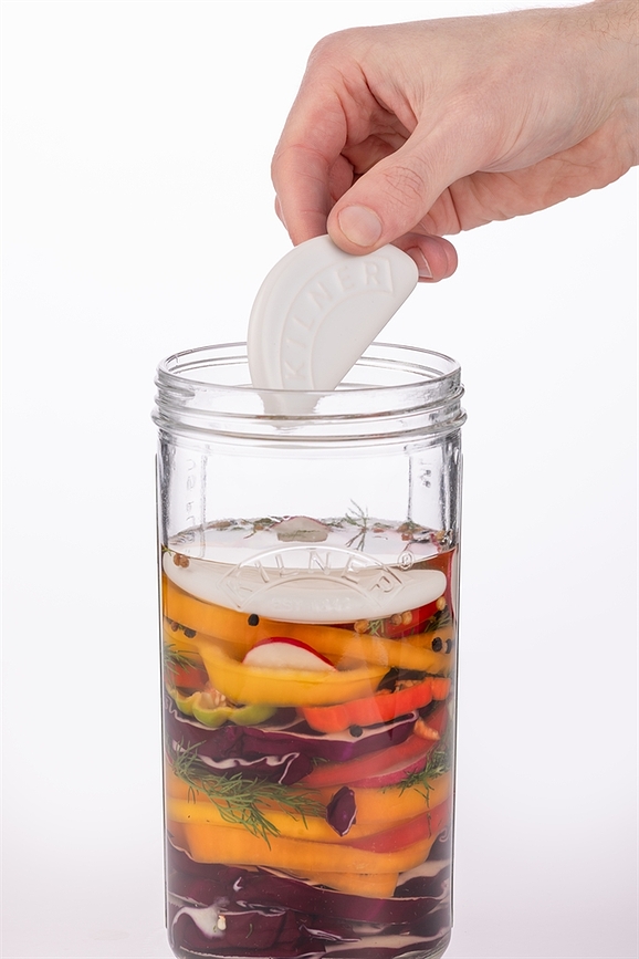 Kilner Posuda za Kiseljenje 1 L s 2 keramička utega