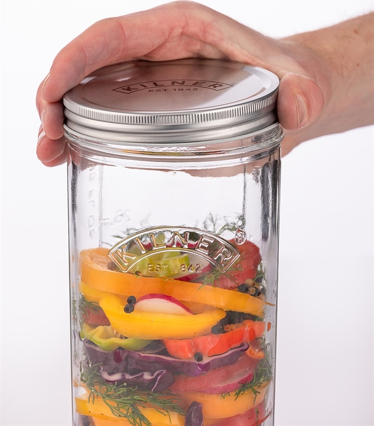 Kilner Posuda za Kiseljenje 1 L s 2 keramička utega