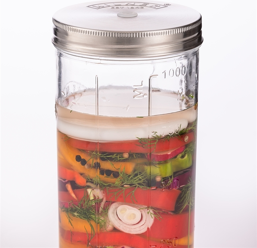 Kilner Pot de Fermentation avec 2 poids en céramique, 1 L