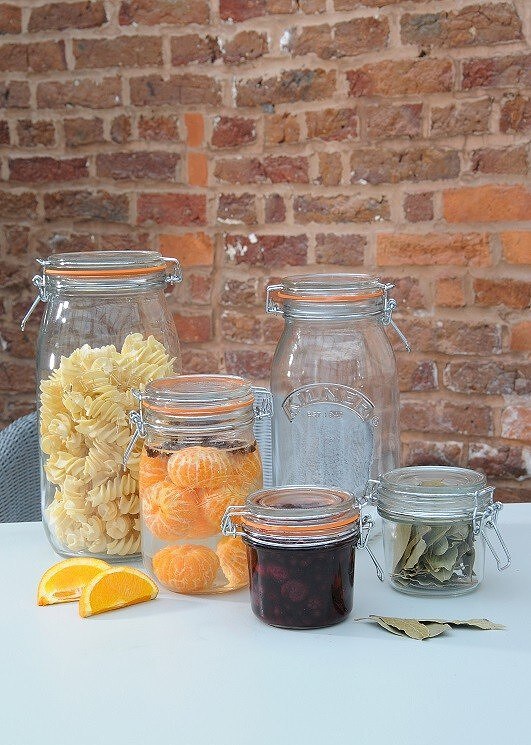 Βάζο στρογγυλό με κλιπ, 350 ml