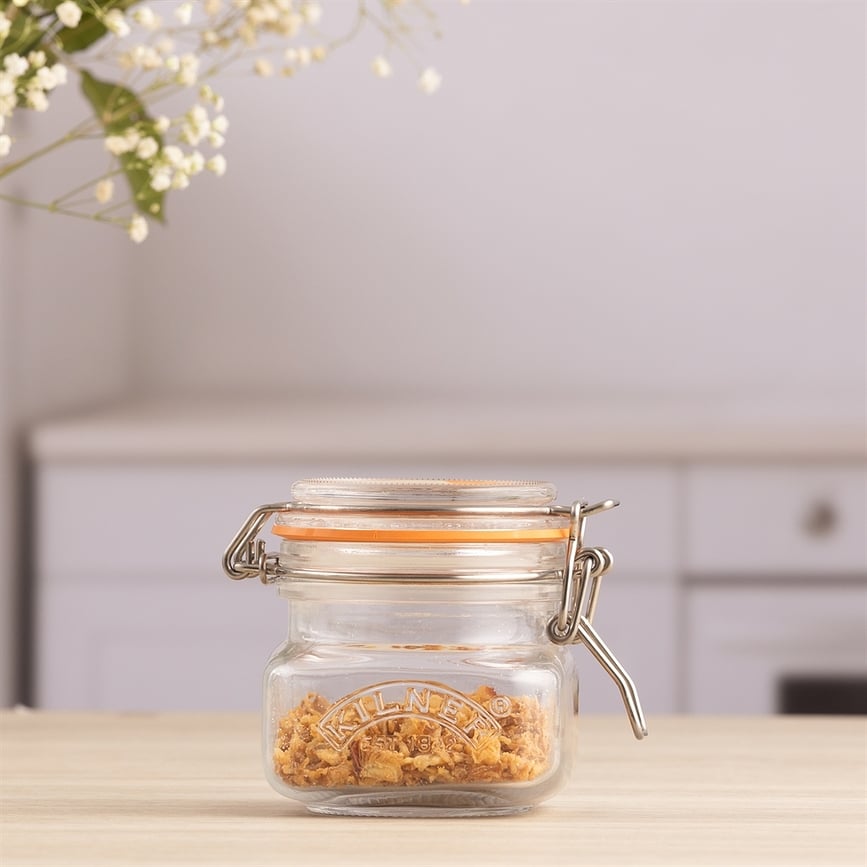 Βάζο τετράγωνο, με κλιπ, 70 ml