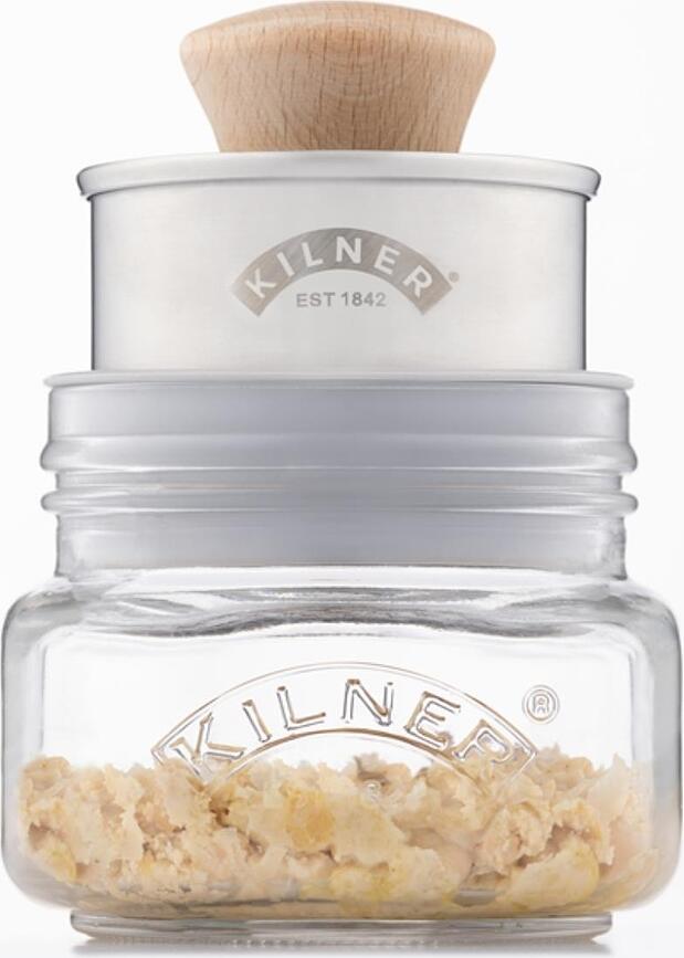Tarro de Fermentación Kilner, 500 ml, con prensador, Set de 4 piezas