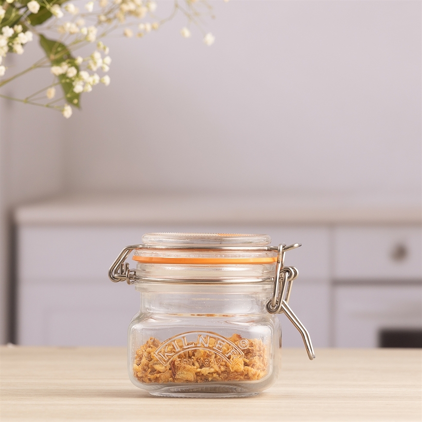 Bote Square Clip Top, cuadrado, 70 ml