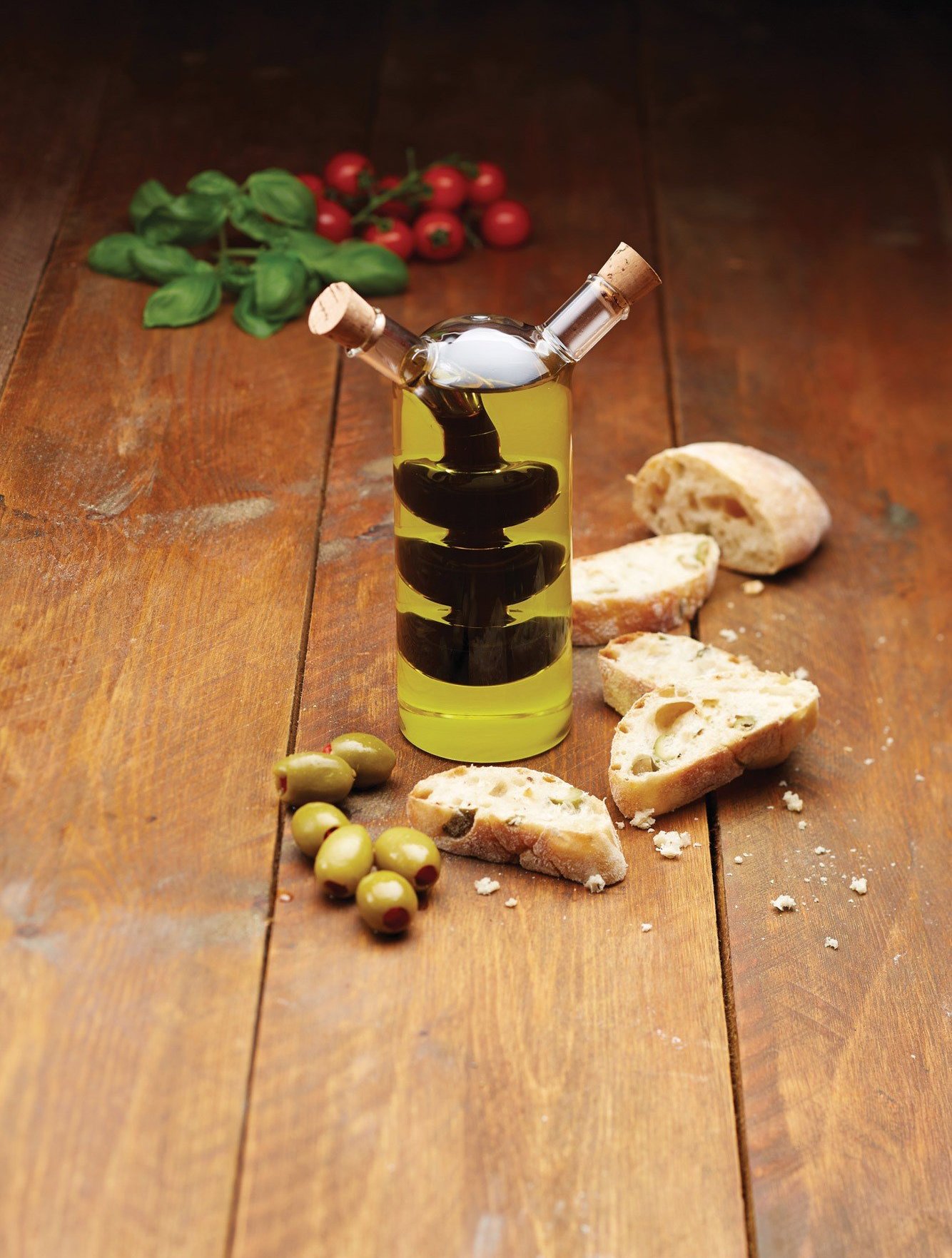 KitchenCraft World of Flavours 2-in-1 Olive Oil Dispenser and