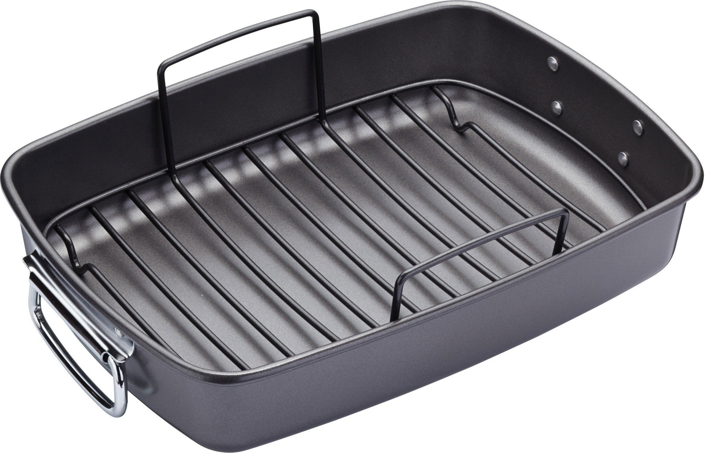 Master Class Oven pan rectangular with a grate - Kitchen Craft