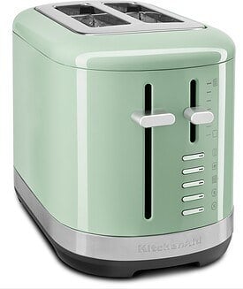 2 šķēlīšu tosters KitchenAid pistāciju krāsa