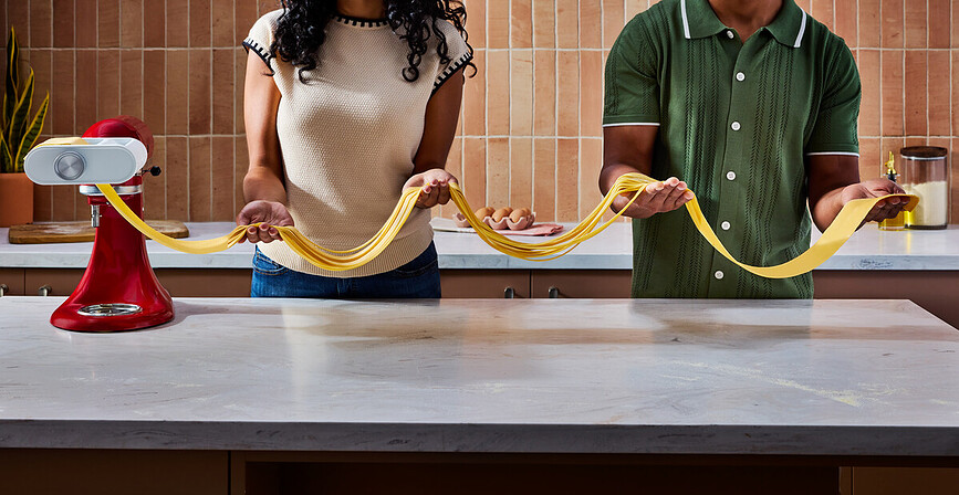 Accesorio para pasta para batidora KitchenAid Artisan, blanco, 3 en 1