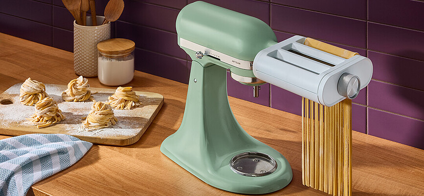 Accessoire à pâtes pour batteur sur socle KitchenAid Artisan, blanc, 3-en-1