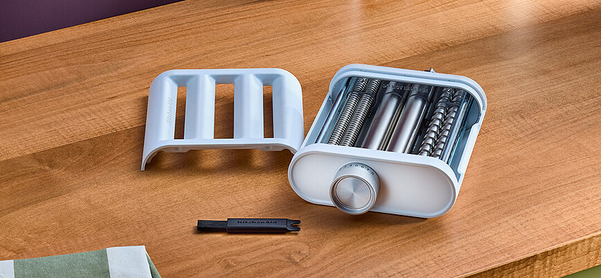 Accessoire à pâtes pour batteur sur socle KitchenAid Artisan, blanc, 3-en-1