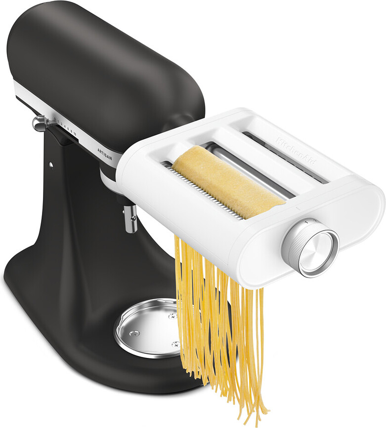 Accessoire à pâtes pour batteur sur socle KitchenAid Artisan, blanc, 3-en-1