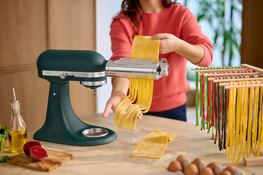 Accessoire à pâtes pour robot pâtissier KitchenAid Artisan, acier inoxydable, 3-en-1