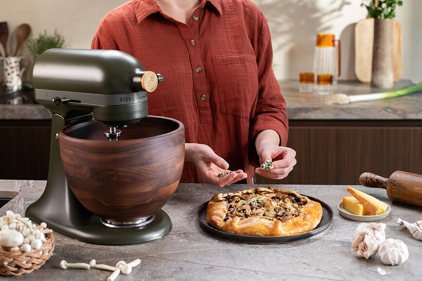 Artisan 180 Evergreen Robot Pâtissier 4,7 L, avec bol en bois