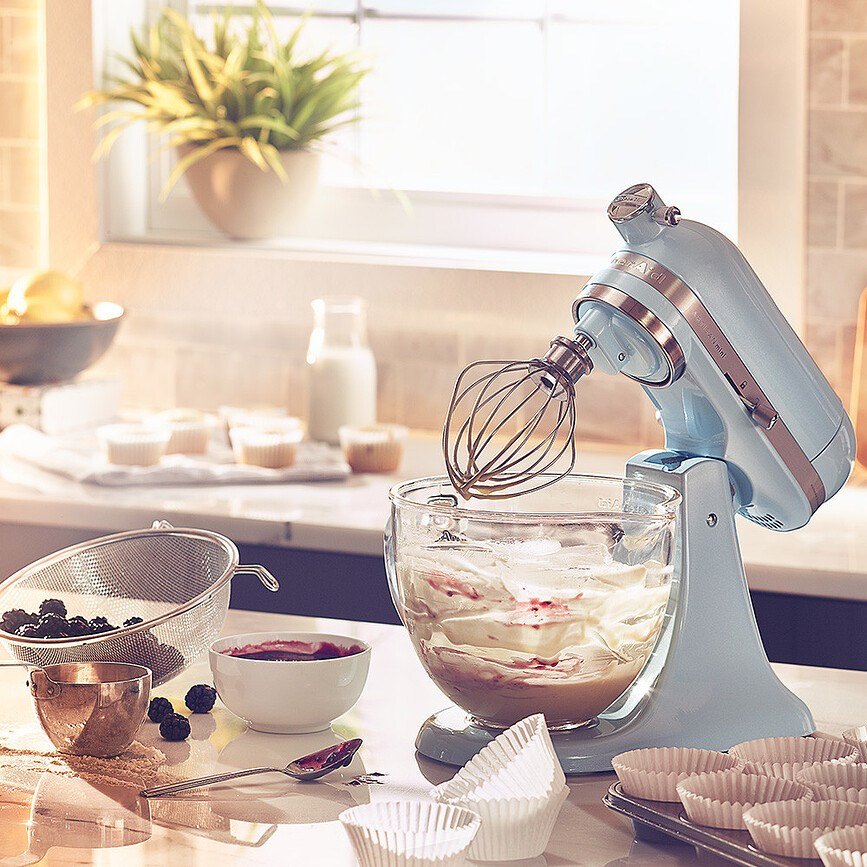 Artisan Mini Bol pour robot pâtissier, 3,3 L, en verre, avec poignée