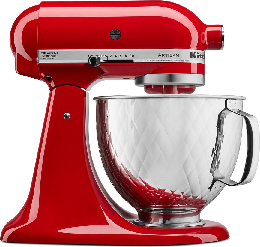 Bol Mélangeur martelé 4,8 l, en acier inoxydable, pour robots pâtissiers KitchenAid