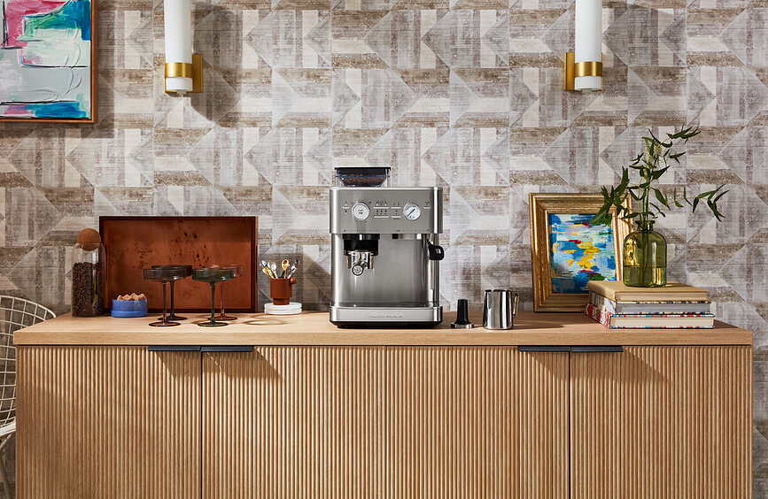 Cafetera Semiautomática KitchenAid, blanco porcelana