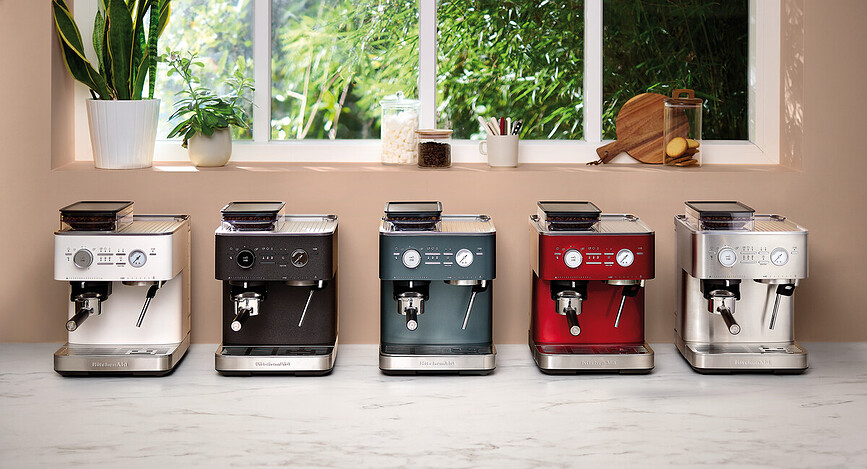 Cafetera Semiautomática KitchenAid, blanco porcelana