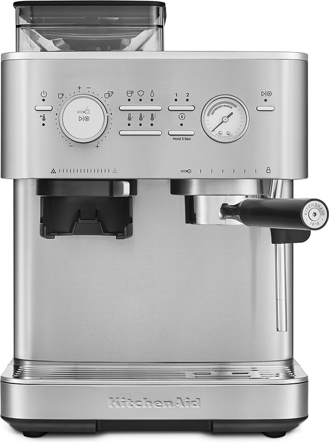 Cafetera Semiautomática KitchenAid, de acero inoxidable