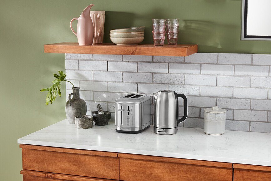 KitchenAid Bouilloire Électrique à Température Réglable, 1,7 L, blanc porcelaine