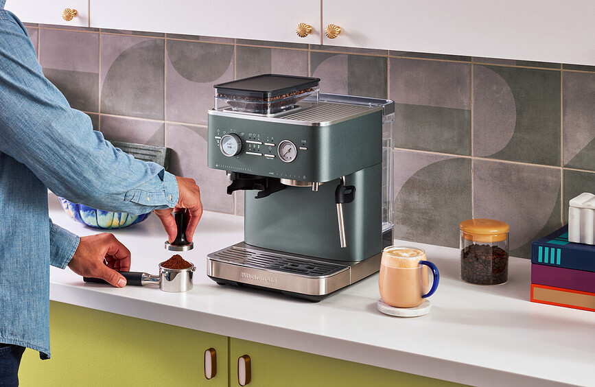 KitchenAid Ημιαυτόματη Καφετιέρα Espresso, λευκό πορσελάνης