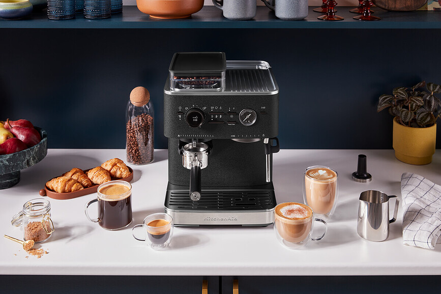 KitchenAid Ημιαυτόματη Καφετιέρα Espresso, λευκό πορσελάνης
