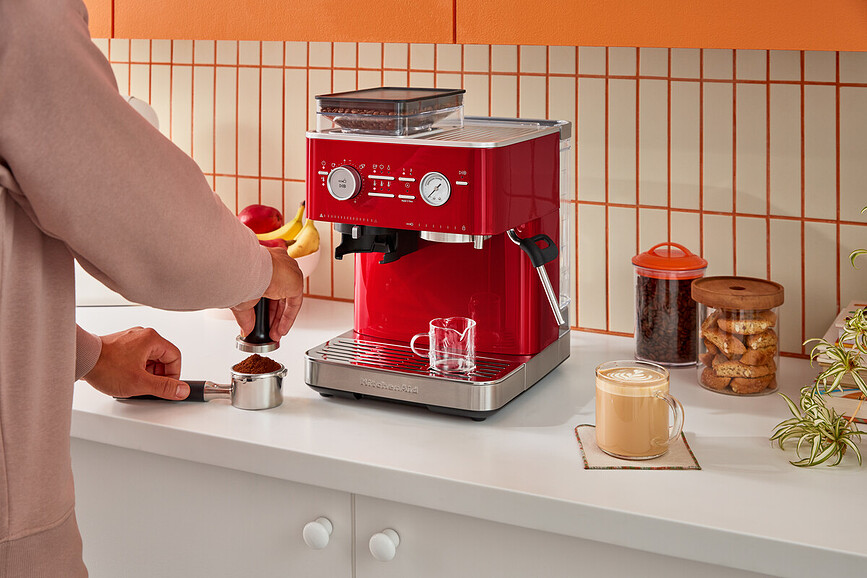 KitchenAid Ημιαυτόματη Καφετιέρα Espresso, λευκό πορσελάνης