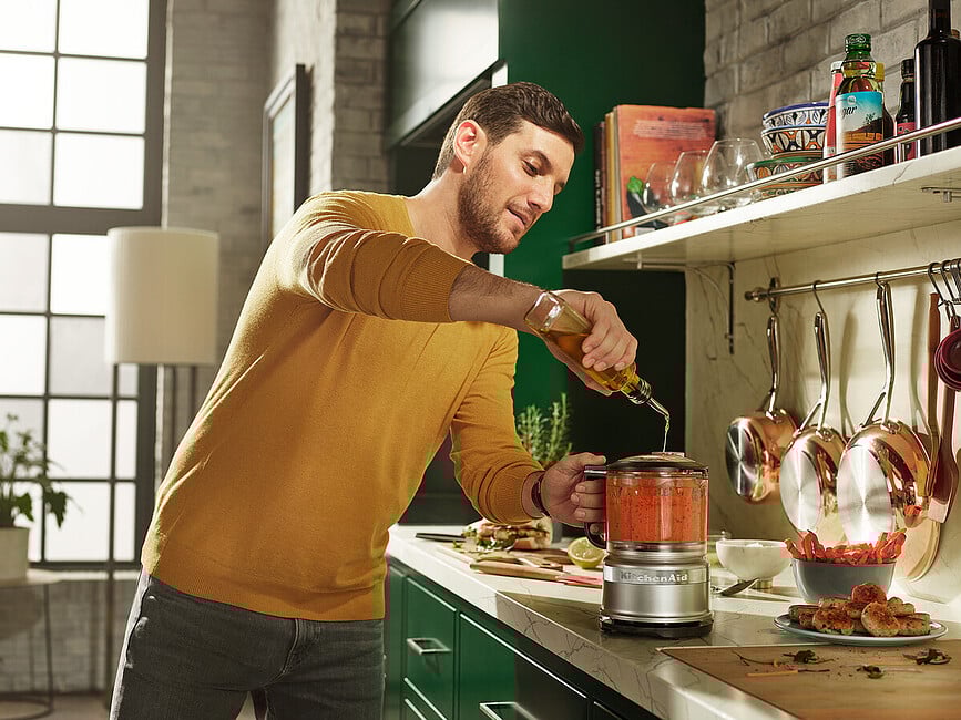 KitchenAid Mini Sekljalnik, 0,83 l, krem