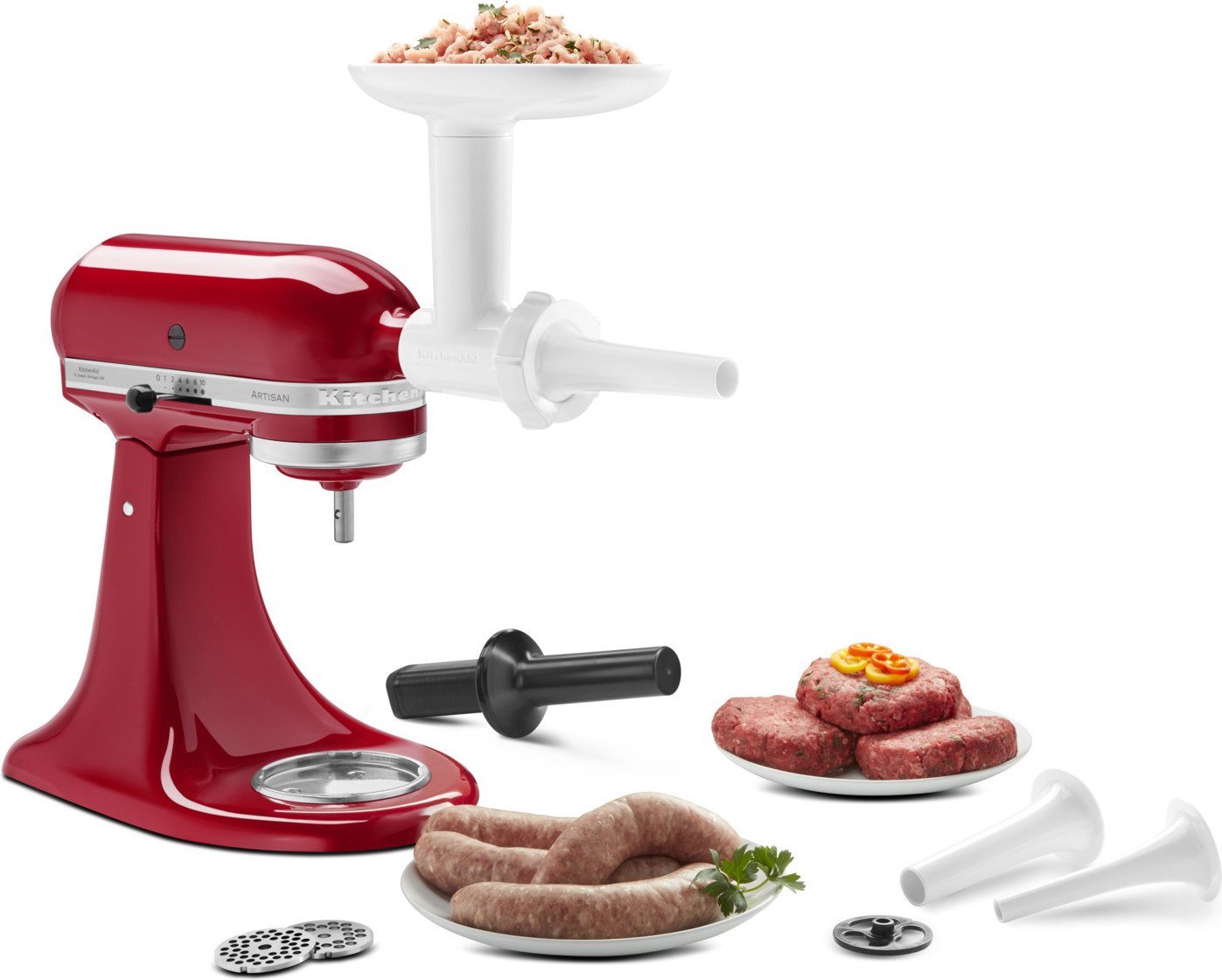 Sausage mixer outlet