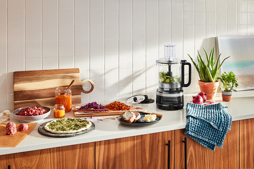 KitchenAid Predelovalnik hrane, 2,1 l, rdeč