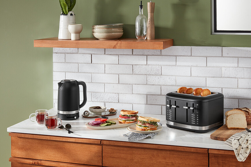 KitchenAid Toster, štirikomorni, mat črn