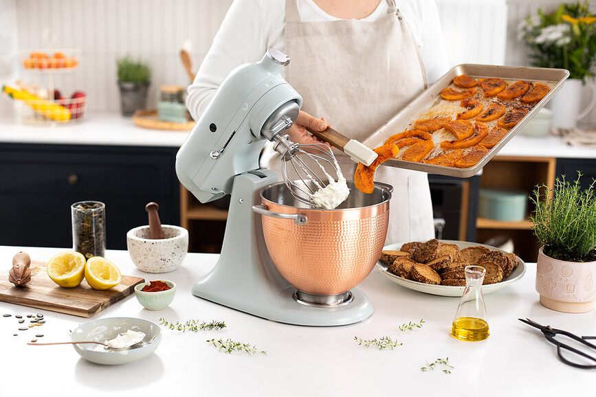 Mikser Artisan 180 Blossom miętowy z miedzianą dzieżą