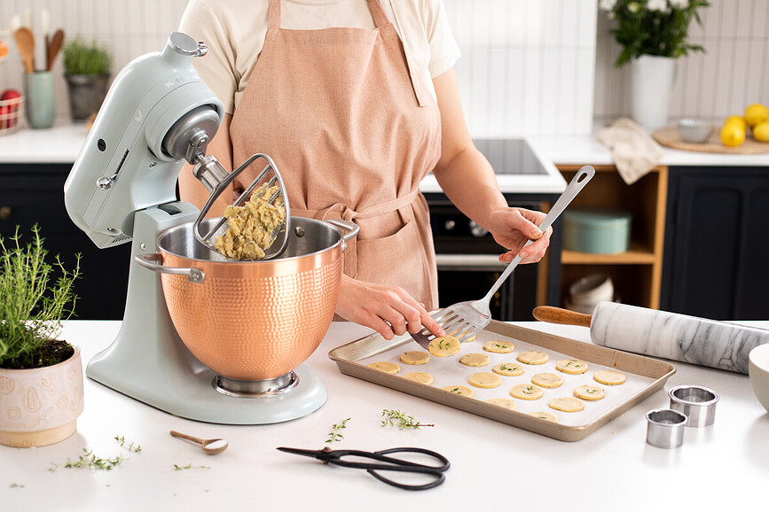 Mikser Artisan 180 Blossom miętowy z miedzianą dzieżą