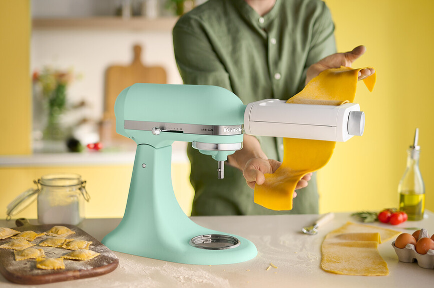 Насадка для макаронних виробів для міксера KitchenAid Artisan біла 3в1