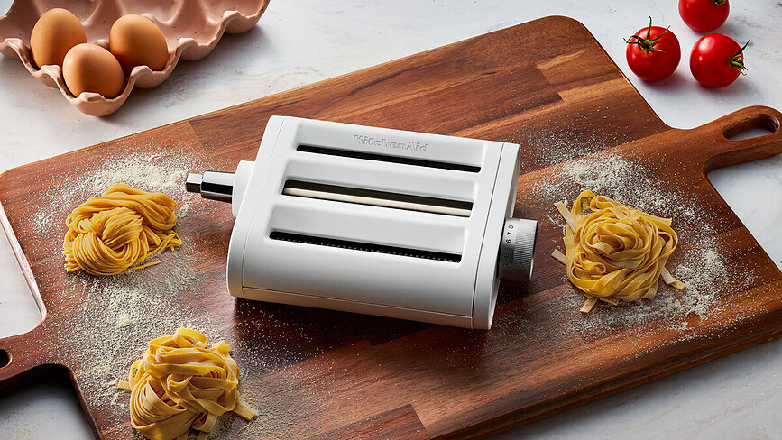 Nastavek za testenine za mešalnik KitchenAid Artisan, bel, 3v1