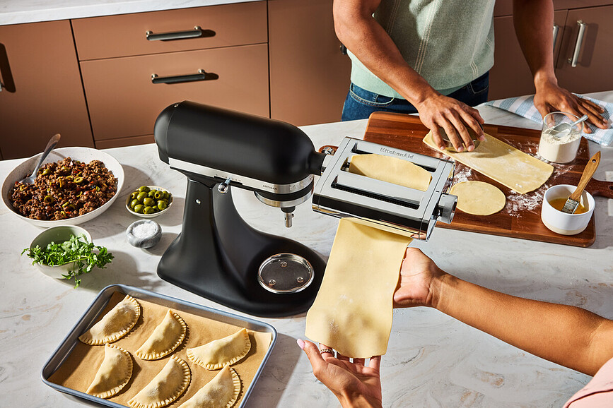 Nastavek za testenine za mešalnik KitchenAid Artisan, nerjaveče jeklo, 3v1