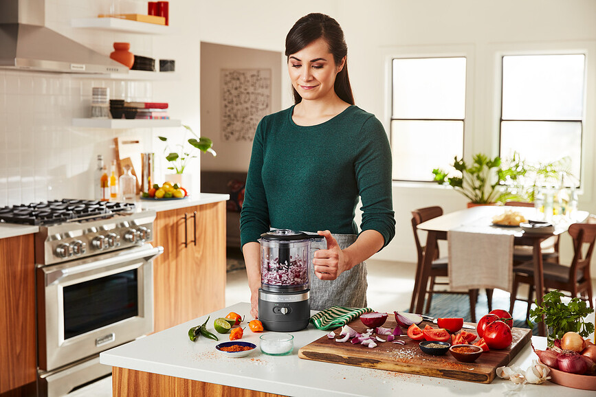 Procesador de Alimentos inalámbrico KitchenAid, negro mate