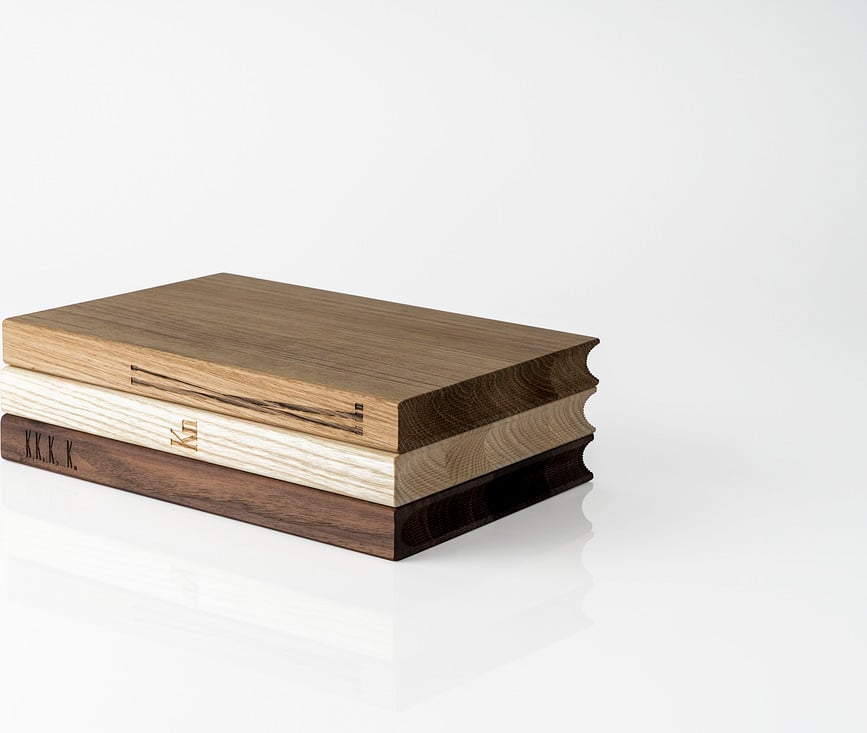 Дъска за рязане KN Book 27 x 17,6 cm, дъбово дърво
