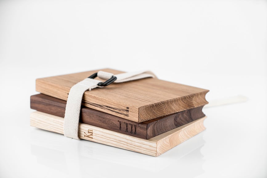 Дъска за рязане KN Book 27 x 17,6 cm, дъбово дърво
