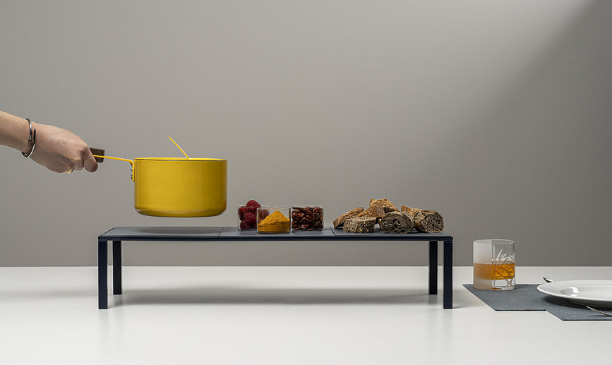 Ekspozytor bufetowy Easy 60 x 20 cm granatowy