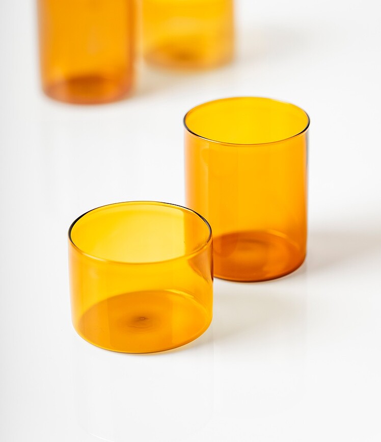 Glāze Lime Line augstā 390 ml, dzintarkrāsas