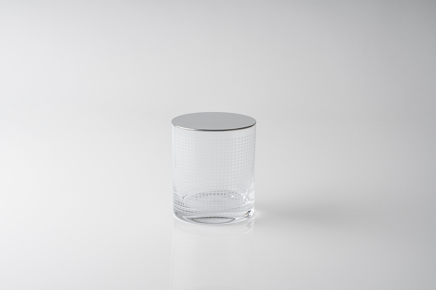 Kn Jars glas med lock i stål, 4 st