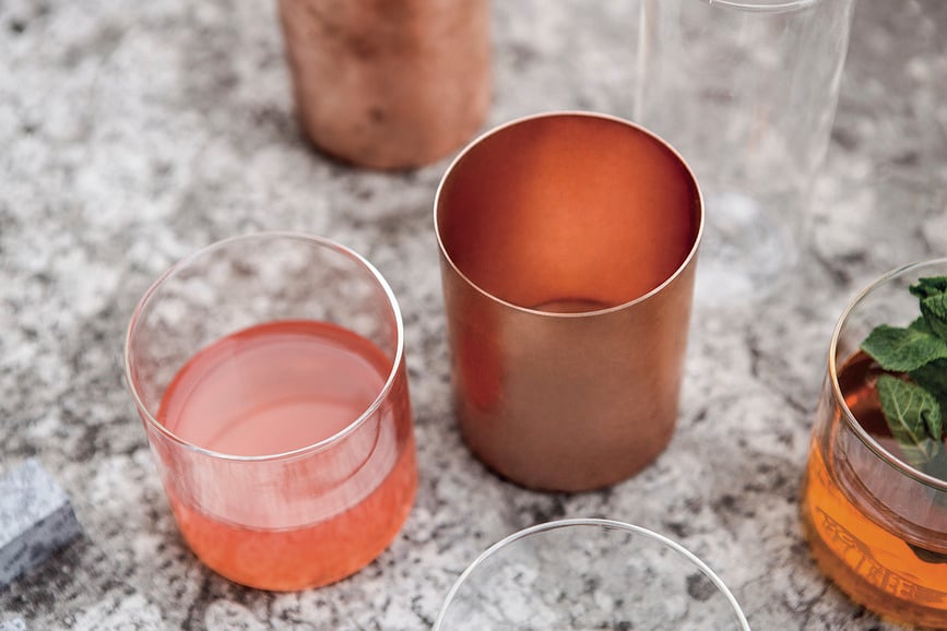 Lime Line glas 450 ml, transparant