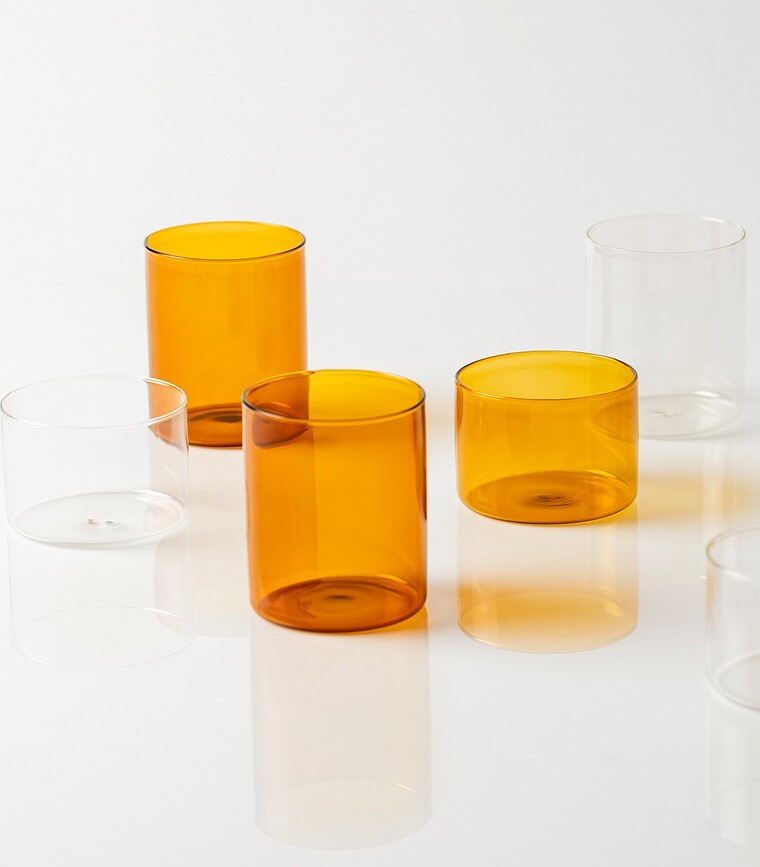 Lime Line Glass 450 ml, amber