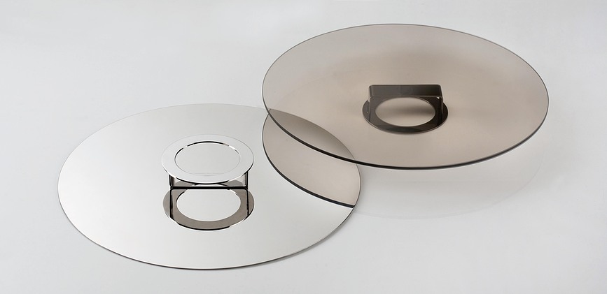 Puodo dangtis Lid 34 cm, rudas, stiklinis