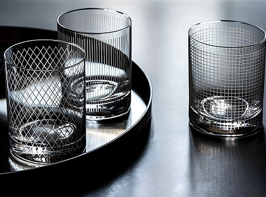 Quaderni Glas rautenförmig 280 ml