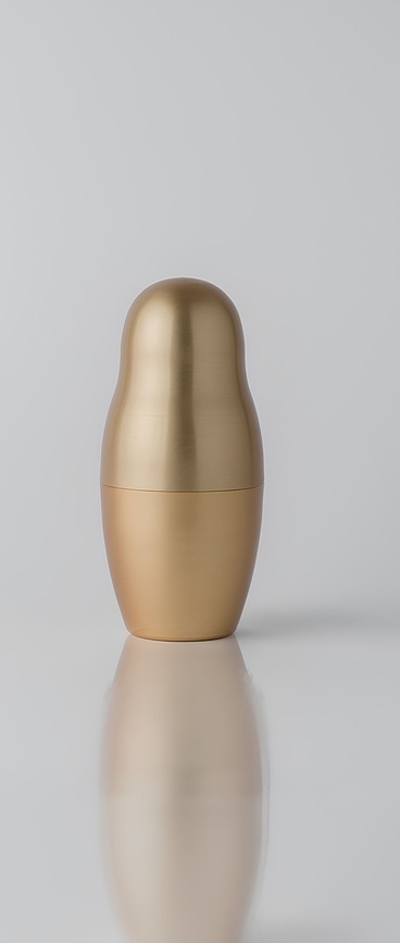 Šejker Matrioska 350 ml, strieborný