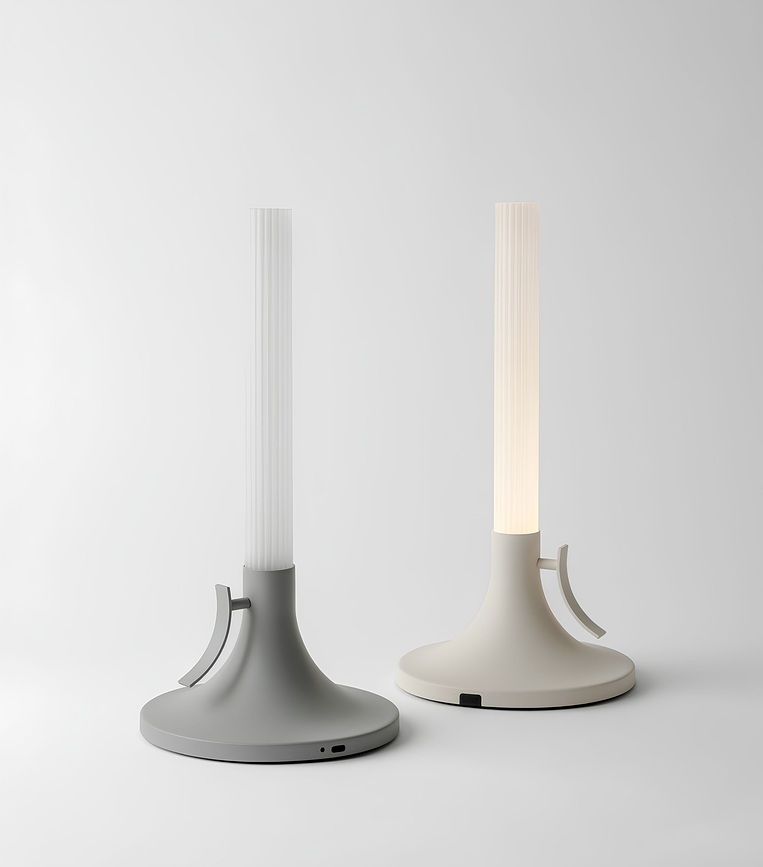 White Lies vezeték nélküli asztali lámpa 32 cm szürke