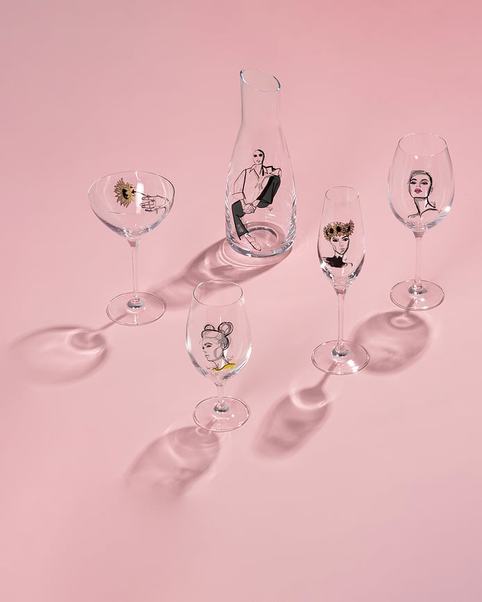 All About You With You Verres à Vin 520 ml, Lot de 2